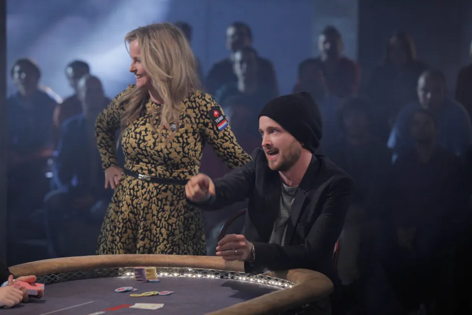 Aaron Paul Playing Poker