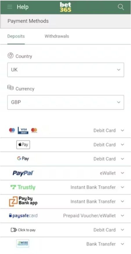 Deposit Money into your Bet365 account Deposit Money into your Bet365 account