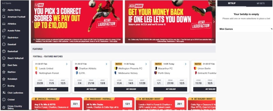 Find a match to bet on Find a match to bet on