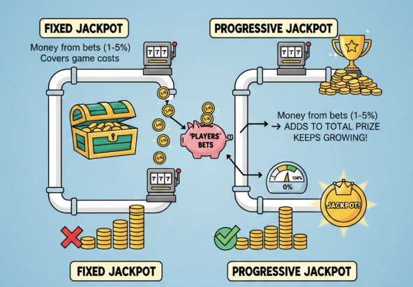 Jackpot process diagram Jackpot growth process diagram