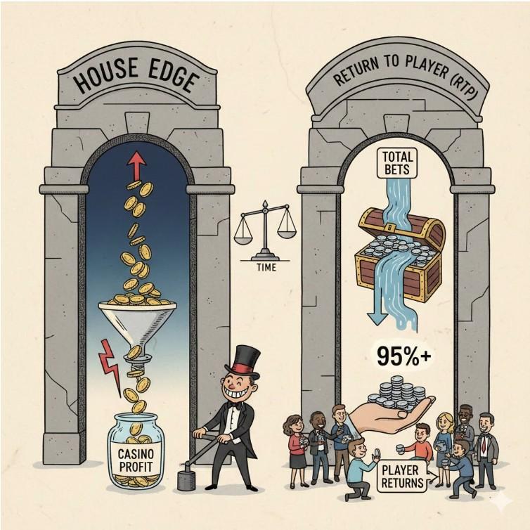 RTP shows what players get back over time. RTP shows what players get back over time.