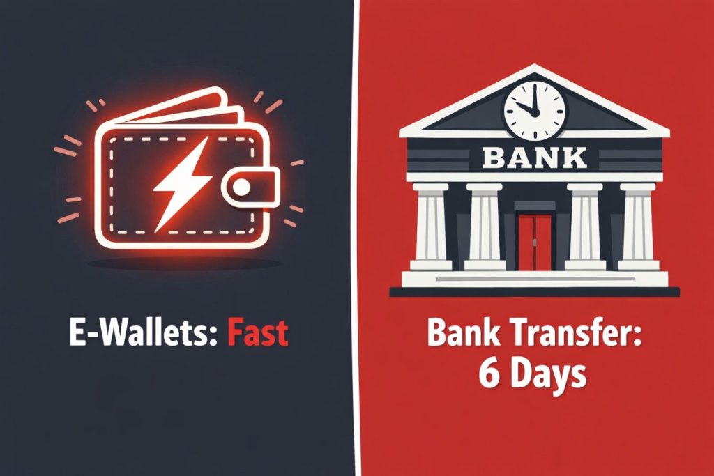 Withdrawal times for 666 casino vary by withdrawal method