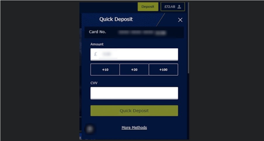 fill in appropriate information and proceed with deposits fill in appropriate information and proceed with deposits